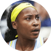 Coco Gauff reacts during a women's singles match at the 2024 US Open on Sunday, Sep. 1, 2024 in Flushing, NY. (Garrett Ellwood/USTA)