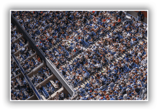 Fans watch the men's singles championship match at the 2024 US Open on Sunday, Sep. 8, 2024 in Flushing, NY. (Dustin Satloff/USTA)