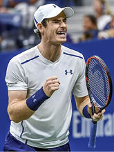 September 7, 2016 - Andy Murray in action against Kei Nishikori in a men's quarterfinal match during the 2016 US Open at the USTA Billie Jean King National Tennis Center in Flushing, NY. 