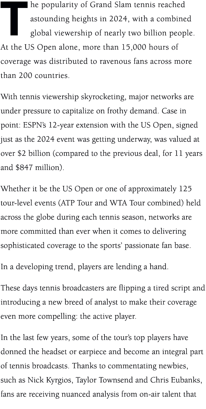 The popularity of Grand Slam tennis reached astounding heights in 2024, with a combined global viewership of nearly t...