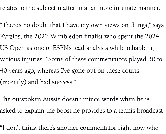relates to the subject matter in a far more intimate manner. “There’s no doubt that I have my own views on things,” s...