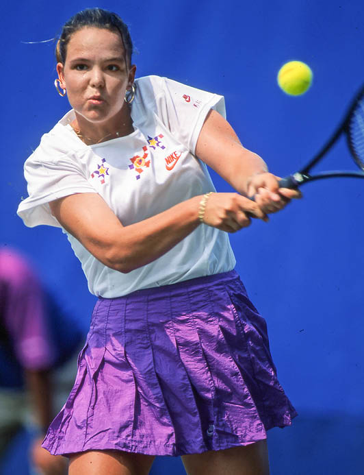 Circa 1993 US Open Lindsay Davenport at the National Tennis Center in Flushing, New York