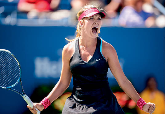 NEW YORK, NEW YORK - AUGUST 25: Danielle Collins of the United States reacts during the 2014 US Open at the USTA Billie Jean King National Tennis Center on August 25, 2014 in the Queens borough of New York City. (Photo by Benjamin Solomon/Getty Images)