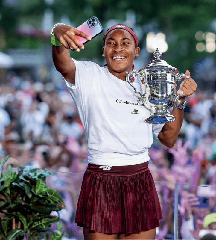 after a women's singles championship match at the 2023 US Open, Saturday, Sep. 9, 2023 in Flushing, NY. (Simon Bruty/USTA)