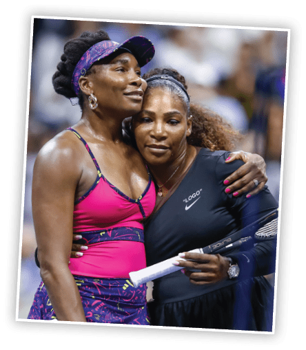 NEW YORK, NY - AUGUST 31: Serena Williams of The United States is congratulated by her sister and opponant Venus Williams of The United States following their ladies singles third round match on Day Five of the 2018 US Open at the USTA Billie Jean King National Tennis Center on August 31, 2018 in the Flushing neighborhood of the Queens borough of New York City.  (Photo by Julian Finney/Getty Images)