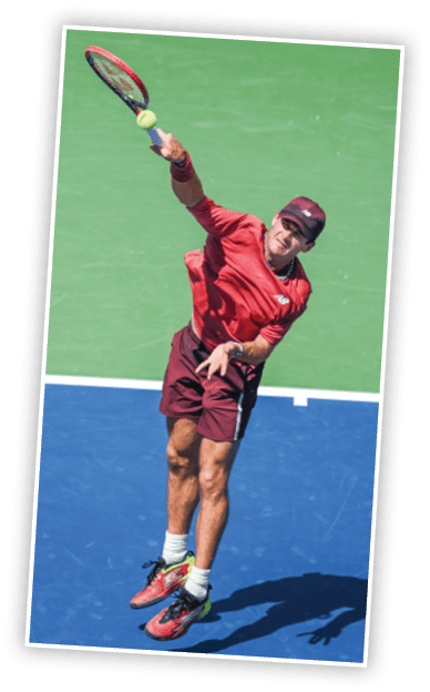Tommy Paul in action during a men's singles match at the 2023 US Open, Sunday, Sep. 3, 2023 in Flushing, NY. (Mike Lawrence/USTA)